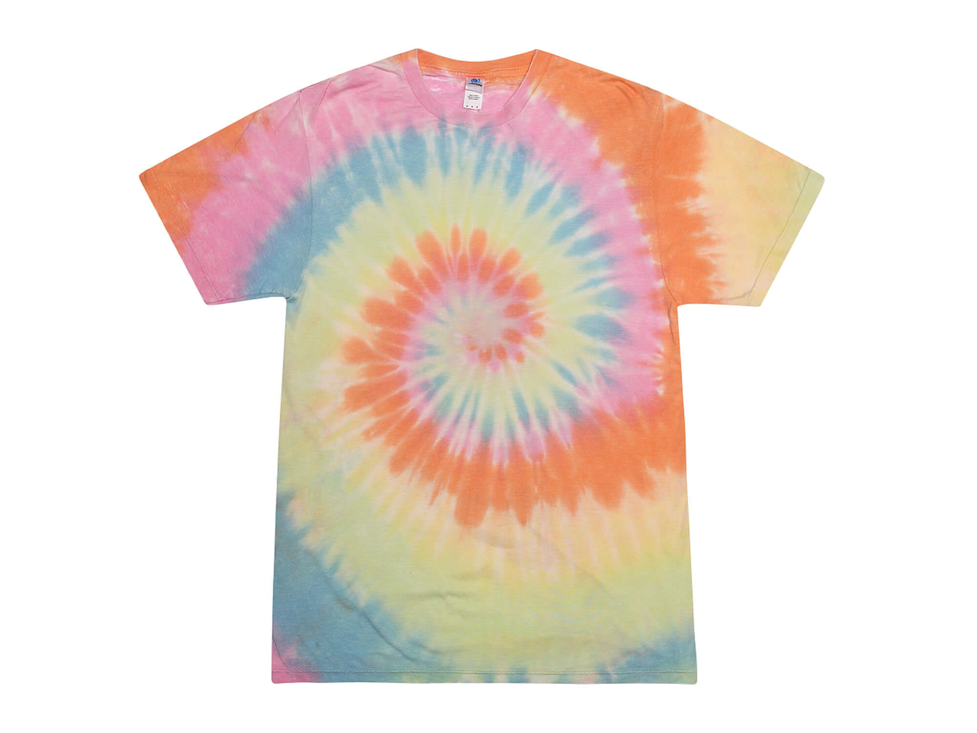 Festival Pastel Tie Dye Burnout T-Shirts Adult